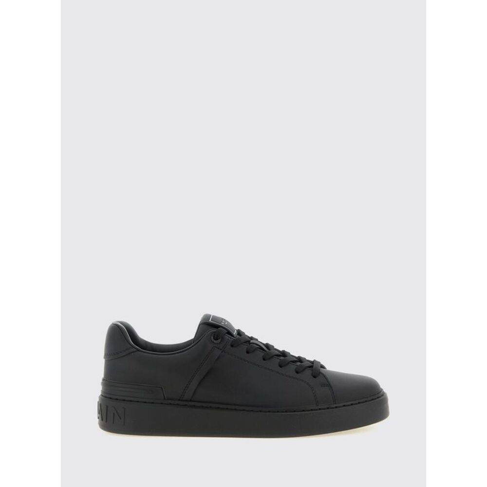 Balmain Men Balmain B-Court Bicolour Smooth Calf Leather Trainers